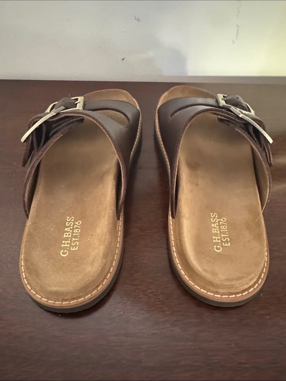 G.H. Bass & Co. Men's Meridian Brown Double Strap Sandal